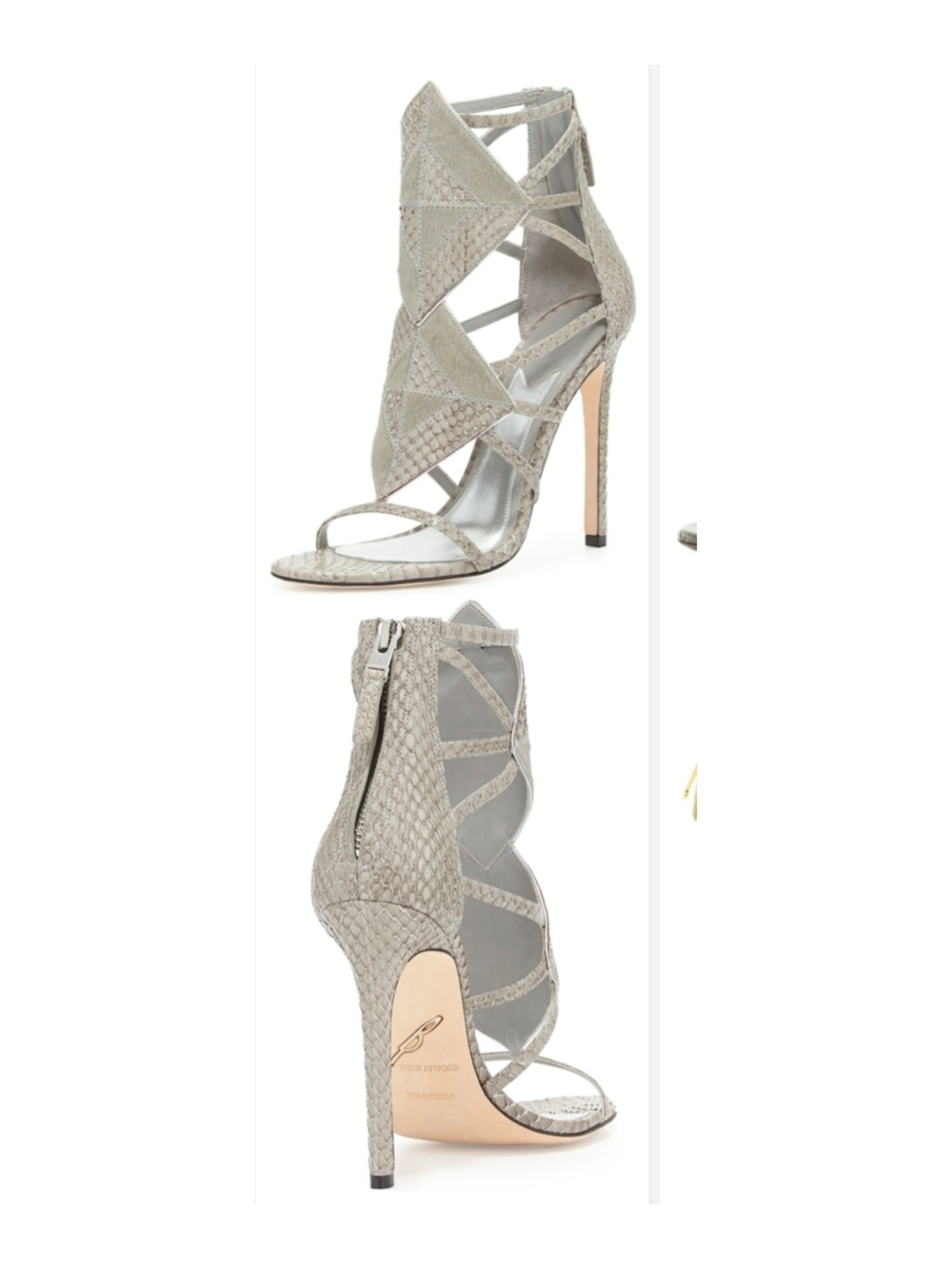 B Brian Atwood Luanna Mixed Media Stilletos